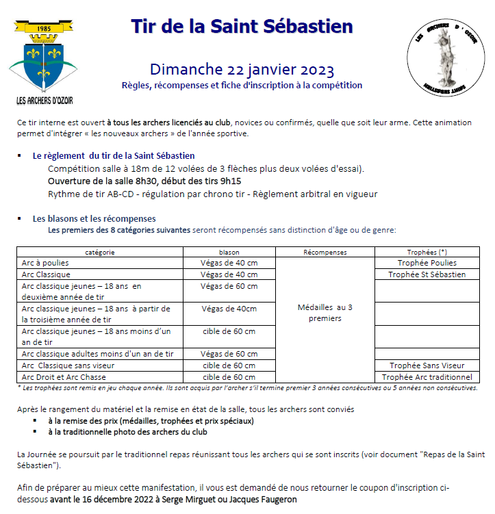 Saint Sébastien 2023
